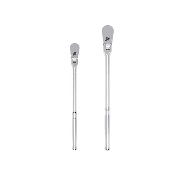 Tekton 3/8, 1/2 Inch Drive Flex Head Long Ratchet Set, 2-Piece (12, 14 in.) SRH99201 - main